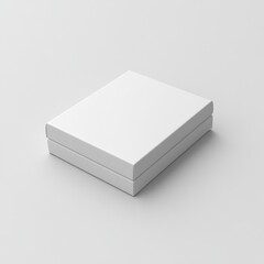 Fototapeta premium Minimalist white box design for presentations.