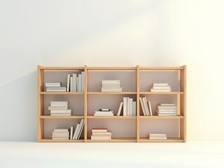 Rack, shelves on a white background