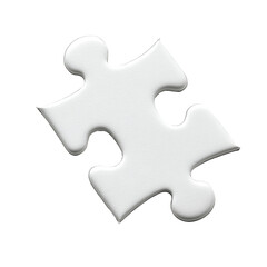 Fototapeta premium A single white puzzle piece is shown against a black background illustrating concepts like problem solving or teamwork.