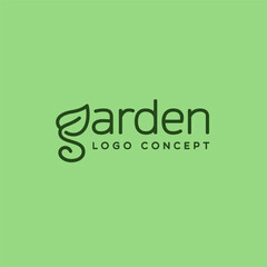 Garden lettering logo