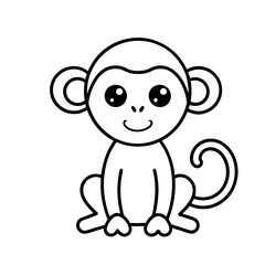 Monkey Outline Icon
