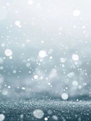 Fototapeta premium Soft snowflakes falling gently in winter.