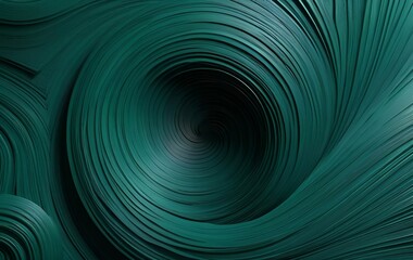 Green Curved 3D Background Image, Whirlwind, Texture Banner
