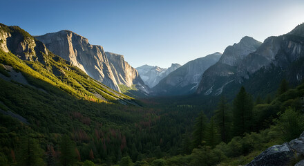 Obraz premium mountain landscape with blue sky