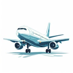 Obraz premium the AI Image Generator, Airplane Flying Against a Vibrant Sunset Sky