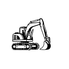 Powerful Excavator: Construction Machinery and Heavy Equipment for Industrial Projects