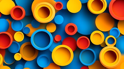 Colorful circles abstract background