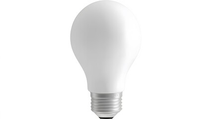 White LED Light Bulb, Energy Efficient Lighting, Modern Home Decor, Electric Lamp, Illumination, Bright Light Source,  Studio Shot