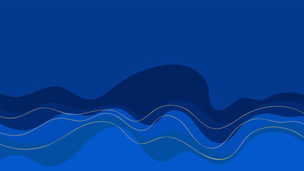 ABSTRACT BACKGROUND WITH HAND DRAWN ORGANIC SHAPES BLUE COLORFUL FLAT DESIGN VECTOR TEMPLATE FOR WALLPAPER, COVER DESIGN