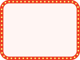 Neon Light Frame Illustration