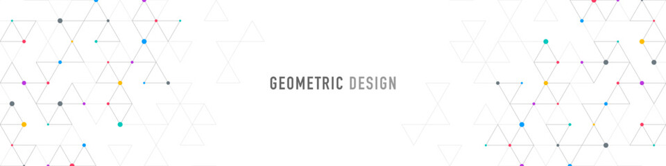 Abstract vector background with a geometric pattern of triangle shapes. Graphic design element for web page or banner