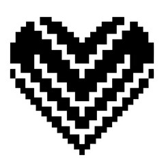 Fototapeta premium Pixel Heart Mosaic