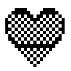 Pixel Heart Mosaic