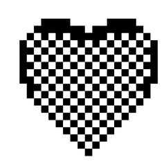 Pixel Heart Mosaic
