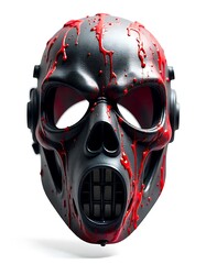 Bloody Skull Tactical Mask Halloween Costume Prop