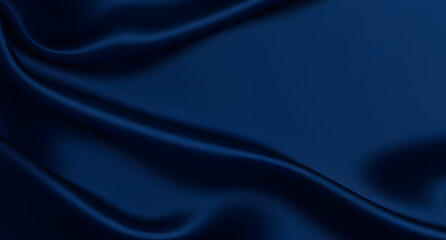 Obraz premium Black dark blue navy indigo sapphire abstract background. Silk satin fabric. Glitter shimmer. Gradient ombre. Line stripe wave shadow. Luxury elegant subtle. Blank design