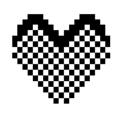 Pixel Heart Mosaic