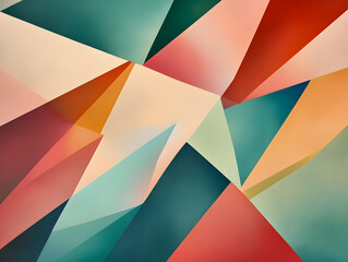 Fototapeta premium Colorful polygonal pattern with a modern and artistic gradient effect, excellent for website backgrounds, business branding, and artistic digital creations