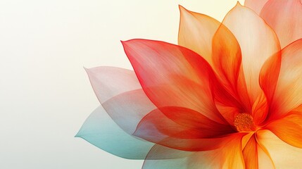 Fototapeta premium Delicate flower petals in vibrant hues of red, orange, pink, and purple create a beautiful display