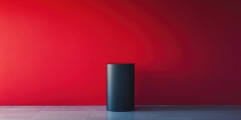 Modern Art Photography - Abstract Sculpture in Red Room