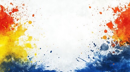 Fototapeta premium Colorful paint splatters background