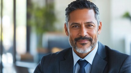 Fototapeta premium Professional Businessman in Corporate Setting