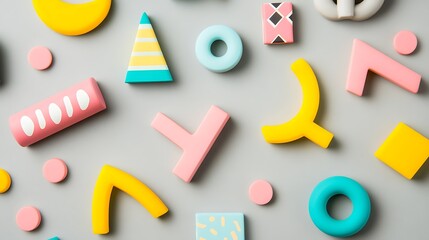 Naklejka premium Colorful shapes background design