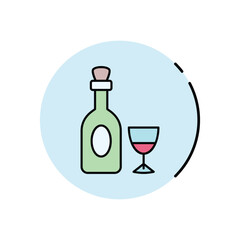 Wine  vector icon
