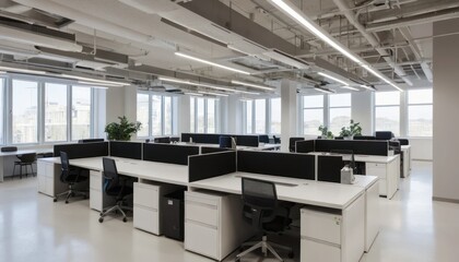 Modern Office Interior with Open and Natural Lighting