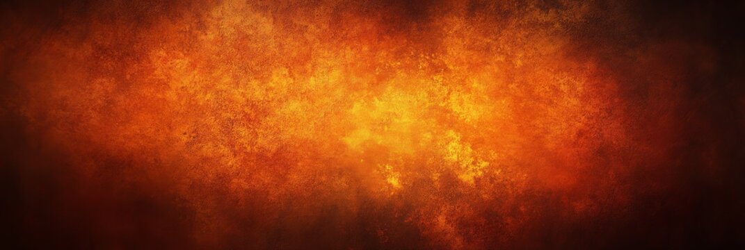 Abstract background featuring a vibrant orange glow effect against a dark backdrop with a grainy texture