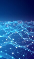 Smart City Concept Abstract Dot Points Gradient Lines