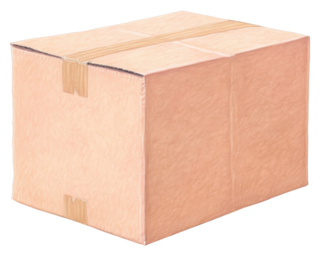 PNG Taped Carboard Box box cardboard carton.