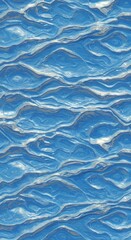 Obraz premium Seamless abstract wallpaper with flowing waves of blue and silver resembling water ripples