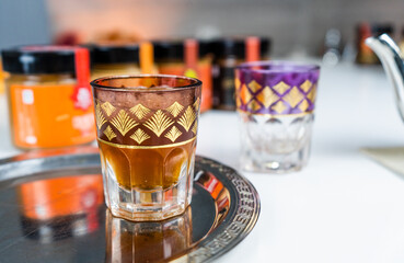Traditional Moroccan Mint Tea with Elegant Glasses and Silver Teapot – October 26, 2025