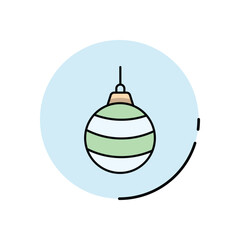 Baubles vector icon