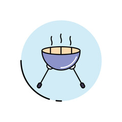 Bbq Grill vector icon