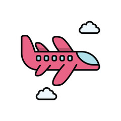 Airplane vector icon