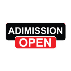 Admission open for school and colleges. Admission open badge for university. Admission open vector design. Admission Open Tag Vector Image Transparent