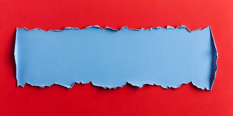 Torn Paper Red Blue Background Texture Abstract