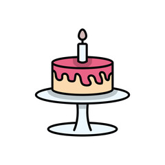 Cake  vector icon