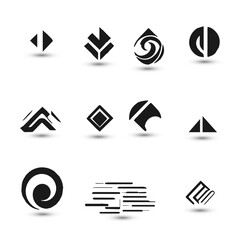 Design concept creative abstract logo collection Logo can be used for icon brand identity