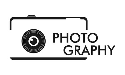 Photography camera simple icon design