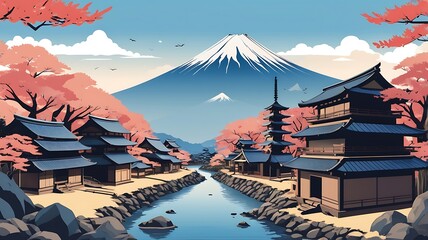A legendary samurai village at the foot of Mount Fuji.