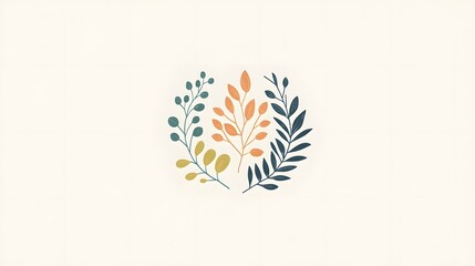 Vibrant Circular Logo Design with Organic and Natural Themes for a Business Focused on Healthy Products