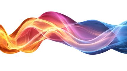 Colorful abstract waves flow, dark background, digital art, website banner