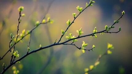 Delicate willow branches in fresh green, soft morning light, serene and minimalist Qingming Festival scene.