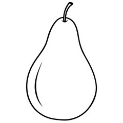 pear isolated on white