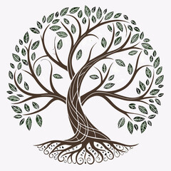 Obraz premium vector tree silhouette