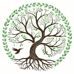 Obraz premium tree with green leaves