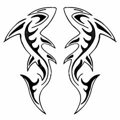 tribal tattoo design element